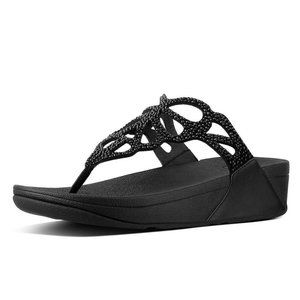 fitflop Bumble Crystal ST Leather Studded Sandals